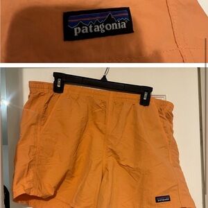 Patagonia Orange Athletic Shorts
